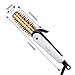 3 In 1 Professional Travel Ceramic Hair Curling Iron/Straightener/Crimper Dual Voltage, Tourmaline Hair Straightening/Curler With Faster Heating By MHKJP