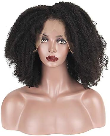 Short Curly Wig Side Divide Hair Wigs With Baby Hair Lace Front Wig Remy Hair Wig Pre Plucked Bleached Knots About 14 inches HUYURI