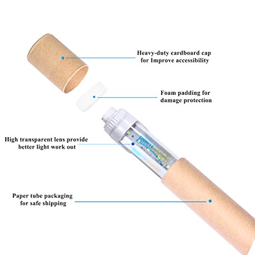 Brillihood R17D LED 8FT Tube Light Bulbs, 40W (90W Equivalent), 4500LM, 6000K (Bright White) T8/T12 8FT LED Bulbs for Fluorescent Fixtures, Dual-Ended Power, (10-Pack) - Thumbnail 3
