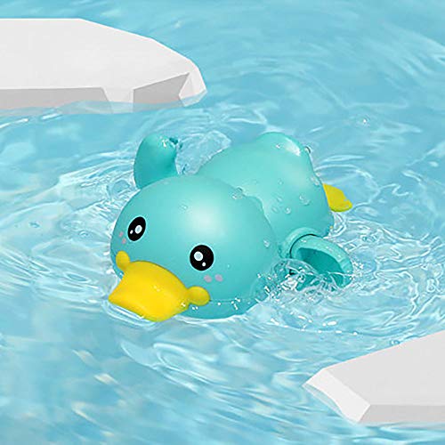 NEXTAKE Kids Bath Toy Windup Swimming Duckling Clockwork Bathtub Toy