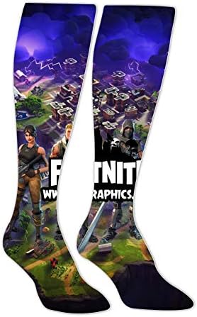 Fort-Nite Drift Commando Long Stockings 3D Printed Hose Christmas Gift Adults 20" Socks