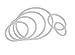 Fyore Cutting Dies 6 Pcs Round Metal Stencil Template Mould for DIY Scrapbooking Album Paper Card Embossing Craft Decoration (6 Pcs Oval)