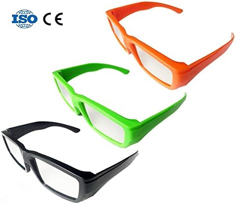 Plastic Solar Eclipse Glasses CE and ISO Certified, Safe Solar Viewing, Viewer and Filter, Eye Protection (3 Pack)
