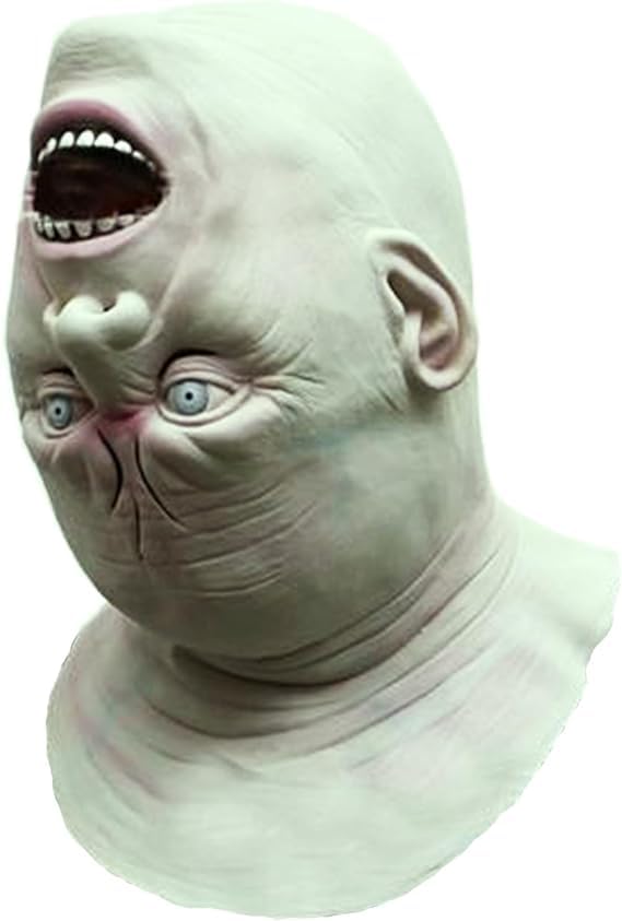 Young Wolf Costume Thick Terror Alien Inverted Old Man Head Ghost House Row Zombie Demon Full Mask for Party Halloween