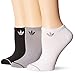adidas Originals Women's Superlite No Show Socks (3-Pair), Black/Light Onix Grey/White, Medium