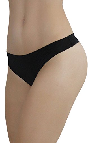 ToBeInStyle Women's Pack of 6 Laser Cut Thongs Size: X-Large