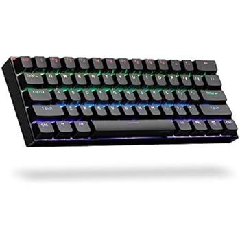 ANNE PRO 2, 60% Wired/Wireless Mechanical Keyboard (Gateron Brown Switch/Black Case) - Full Keys Programmable - True RGB Backlit - Tap Arrow Keys - Double Shot PBT Keycaps - NKRO - 1900mAh Battery
