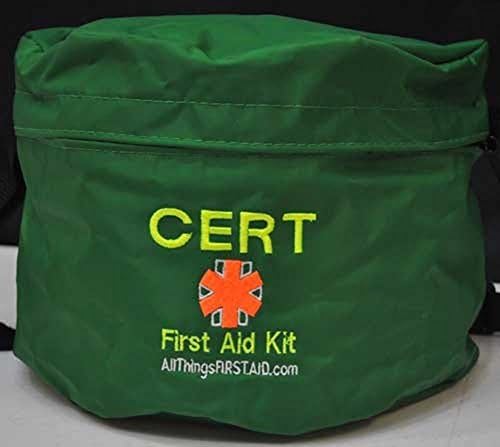CERT Team Member First Aid Kit in Green Bag