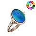 Mojo Hand Polished Antique Sterling Silver Plating Oval Stone Color Change Mood Ring MJ-RS050 (7)
