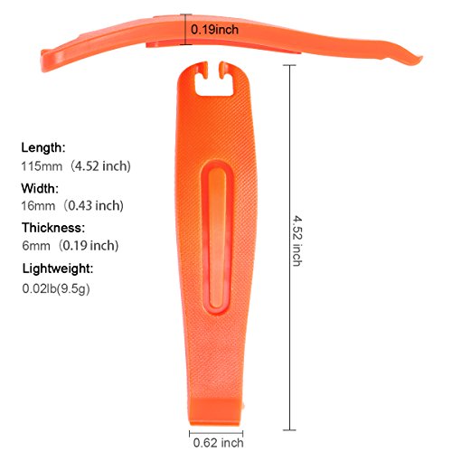 ZOSEN Tire Levers Bicycle Nylon Tire levers Bicycle Tire Crowbar Bike Tyre Opener Tire Repair Tools Tire Pry Bar Bicycle Accessories Tyre Stick Plastic Levers Tire Patch Kit 3PCs