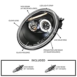 Spec-D Tuning Angeleyes Projector Headlights Black