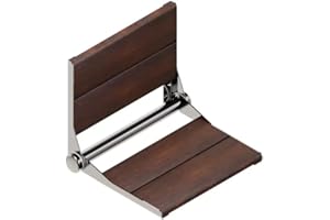 INVISIA Serena Seat Pro 18" Medium, Bamboo Premium Quality, Low-Profile Shower Seat for Inside Shower- Foldable Shower Seat f