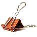 JAM PAPER Colorful Binder Clips - Small - 3/4 Inch (19 mm) - Orange Binderclips - 25/Pack