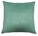 DreamHome - Solid Faux Suede Decorative Pillow Cover/Sham, (26x26, Turquoise)