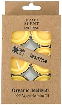 Heaven Scent Jasmine Organic Natural Wax Tea Lights