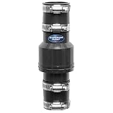 Superior Pump 99544 1-1/4 in. Rubber Boot Check Valve, Black