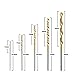 50Pcs Twist Drill Bit Set, DRILLPRO HSS Shank, Titanium Coated High Speed Steel, Mini Drill Bit, Micro Precision 1/1.5/2/2.5/3mm, Perfect for Wood, Plastic, Steel and Aluminum Alloy
