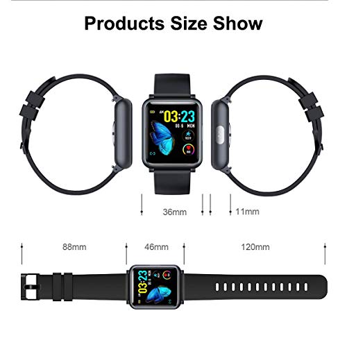 Android Smart Watch 1.4“ Full Touch Colorful Screen with Heart Rate Monitor, IP67 Waterproof Smartwatch with ECG and PPG Data Collector, Step Counter | Blood Pressure/Oxygen Activity Tracker for Men - Thumbnail 7