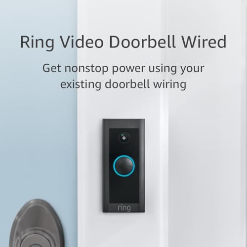 Ring Video Doorbell Wired (newest model), Use Two-Way Talk, advanced motion detection, HD camera and real-time alerts to monitor your front door (wiring required) - View 7