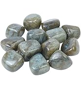 Crocon Labradorite Tumbled Stones and Crystals Bulk 13 Pieces Set for Chakra Reiki Crystals Polis...
