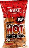 Herr's Hot Pork Rinds 1.25 Oz Bags (24 Pack)