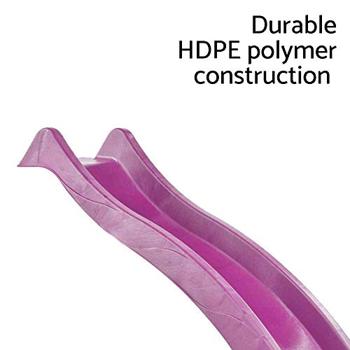 Blue Rabbit Play Outdoor Wavy Kids Slide, 10', Purple
