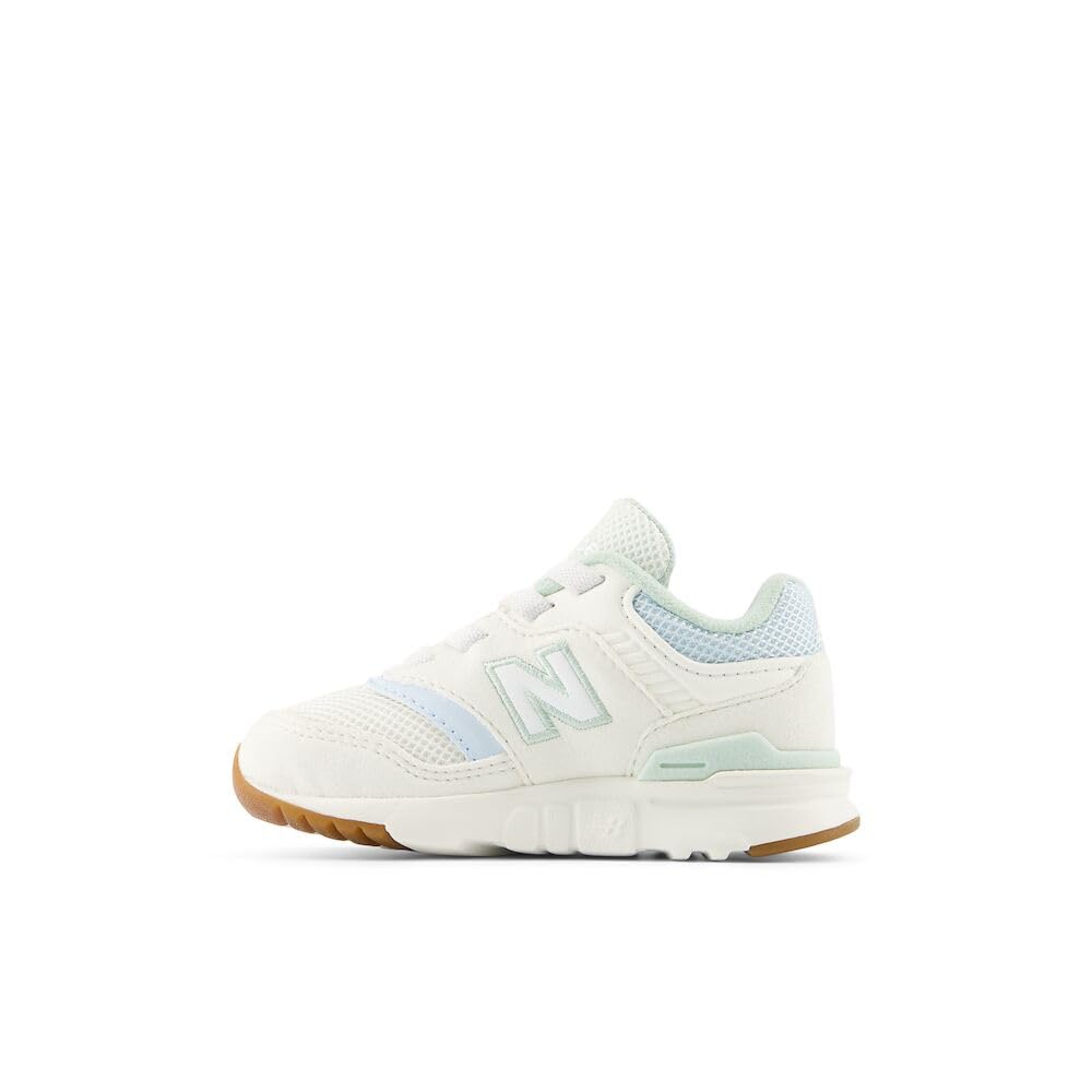 New Balance 997H V1 Lace-up Sneaker, Sea Salt/Quarry Blue/Clay Ash, 11.5 US Unisex Little Kid