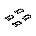 Walmeck 4pcs Trailer Towing Buckle Tow Shackle Hook for 1/10 RC Rock Crawler Axial SCX10 TAMIYA CC01 RC4WD D90 D110 Car Truck