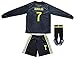FCRM 2018/2019#7 Cristiano Ronaldo Kids Away Long Sleeve Soccer Jersey & Shorts Youth Sizes (Third (New), XL (10-11 Ages))