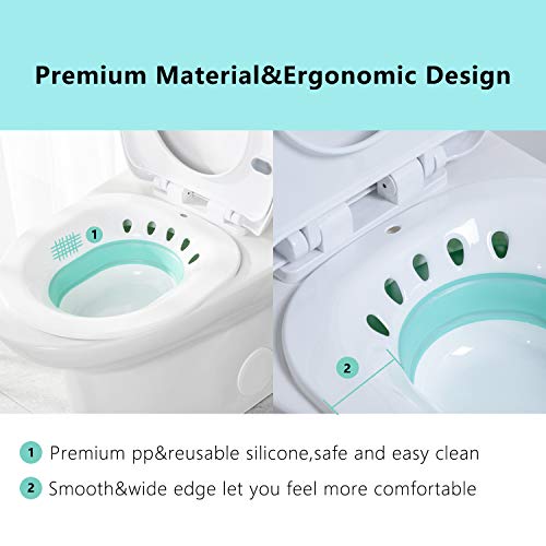 Sitz Bath for Toilet Seat, Postpartum Care,Acne Relief, Patients After
