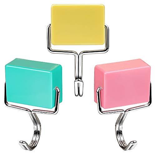 Purture All-purpose Magnetic Hooks, Creative Magnetic Hooks, Super Strong Magnetic Hooks, Colorful Magnetic Hooks, Powerful Magnetic Hooks, Set of 3