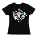 JINX Minecraft Glow-In-The-Dark Run Away Little Girls & Big Girls T-shirt