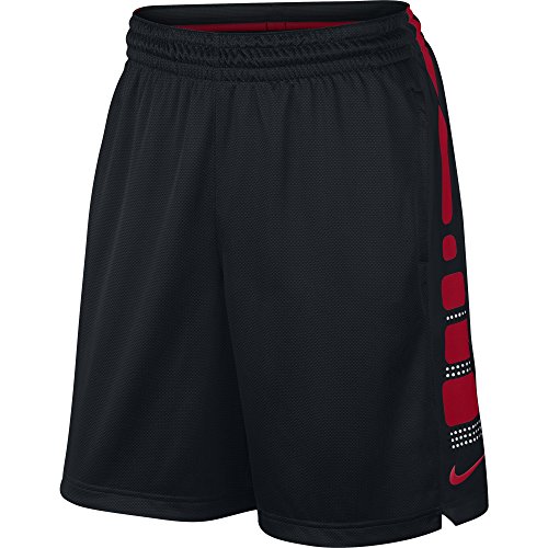 Nike Men's Elite Stripe Short, Black University Red, XL X 12