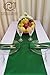 Parfair Dessin Forest Green Satin Table Runners 12 x 108 inch for Wedding Banquet Halloween Party Decoration, Bright Silk and Smooth Fabric Party Table Runner
