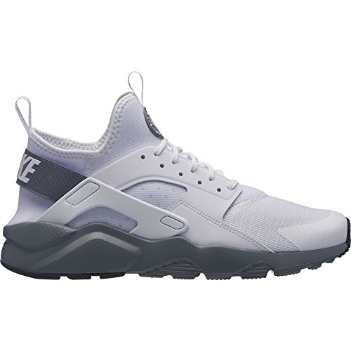 NIKE Men s Air Huarache Run Ultra Sneaker, White/Cool Grey, 11.5