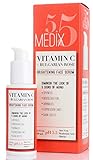 Medix 5.5 Vitamin C Serum with Hyaluronic Acid, Ferulic Acid and Bulgarian Rose. Anti-aging Serum for Wrinkles, Dark Spots, Skin Discoloration, and Dry Skin. Large bottle with pump 2 Fl Oz (59 mL)