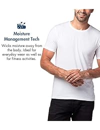 LAPASA - Camisetas de manga corta para hombre, diseño modal, cuello redondo, camisetas lisas, 2 unidades M07