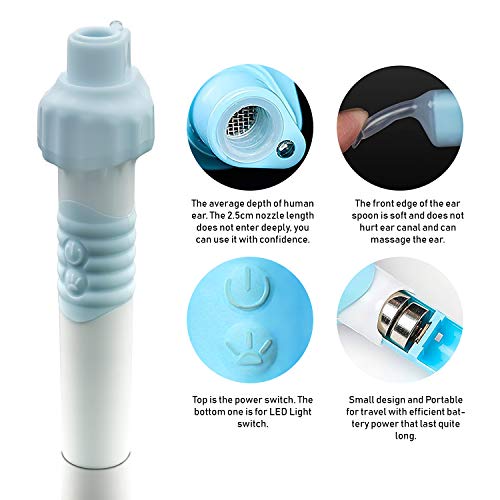 Reazeal New Ear Wax Vacuum Removal Kit, Ear Cleaner Electric Earwax Removal Tools for Adults and Kids, Safe Remover Vibration Removal Cleaning Easy Painless Tool - Thumbnail 2