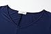 LARACE Plus Size Tops for Women Tunic Asymmetrical Dress Shirts 3/4 Sleeve V Neck Flowy Ladies Clothes for Leggings(Navy Blue 3X)