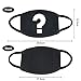 Cotton Mask 2 Pack Unisex Mouth Mask Cartoon Anime Cool Shape for Kids Teens Men Women Lovers, Fog Respirator Anti Flu and Dust Protection Pollution Germs Allergens Windproof Half Face Masks(Black)