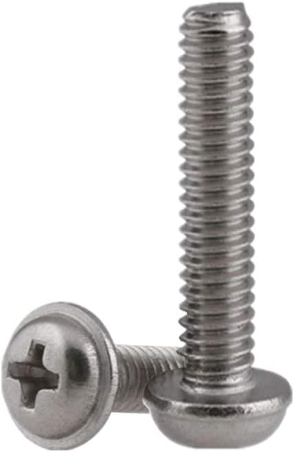 RZDEAL 50Pcs M4x40mm 304 Stainless Steel Screws Cabinet Drawer Knob Screws, M4 Machine Screws for Funiture Pull Handles