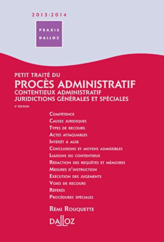 Petit traité du procès administratif