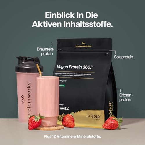 Protein Works | Vegan Protein 360 - Gold, Vanillecreme, 2kg