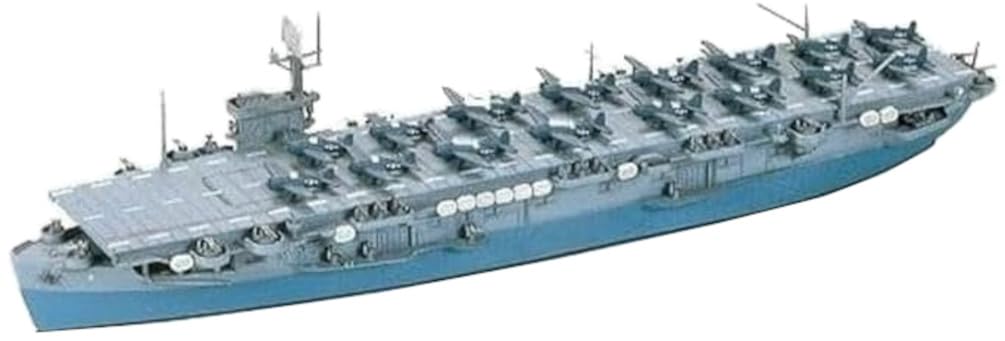 Tamiya 31711 U.S. Escort Carrier CVE-9 Bogue 1/700 Model Kit, Navy