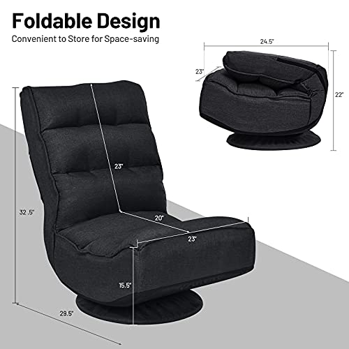 Giantex 360 Degree Swivel Gaming Chair, Position Adjustable