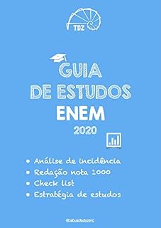 Livro Guia de estudos ENEM 2020 - Completo: Análise de incidência | Redação nota 1000 | Check list | Estratégia de estudos