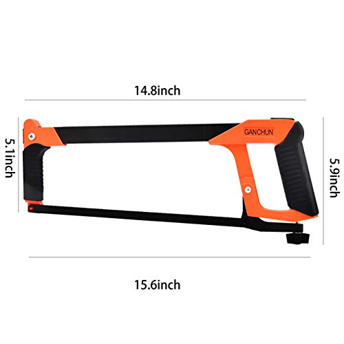 Hacksaw 12-inch includes Reciprocating Blades,Adjustable Tension and Cutting Angle - Thumbnail 3