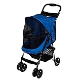 Pet Gear No-Zip Happy Trails Pet Stroller for