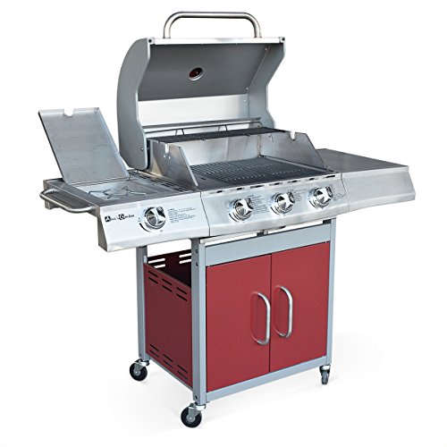 Athos Barbecue au gaz 3 brûleurs + feu latéral avec ...  Alice's Garden 