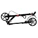 Scale Sports Adult Kick Scooter Portable Lightweight Adjustable Suspension Disc Hand Brake Black
